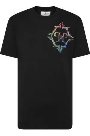 Philipp Plein Logo-patch cotton T-shirt