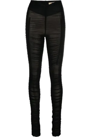 KNWLS Ocilia ruched mesh trousers
