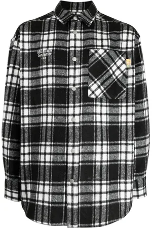 Musium Div. Van Gogh plaid-print shirt