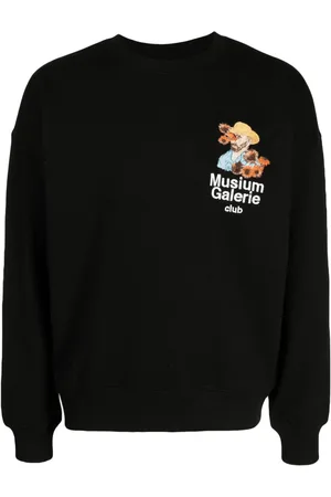 Musium Div. Logo-print cotton sweatshirt