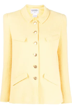 CHANEL Button-up tweed jacket