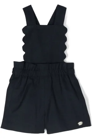 Tartine Et Chocolat Elasticated-waistband overall shorts