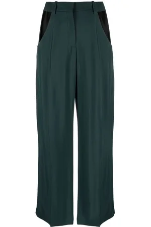 MUGLER Cut-out wide-leg trousers