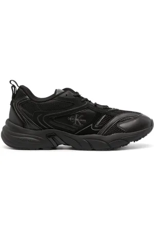 Calvin Klein Logo-patch panelled sneakers
