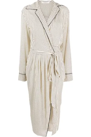 Serafini Polka-dot print belted midi dress