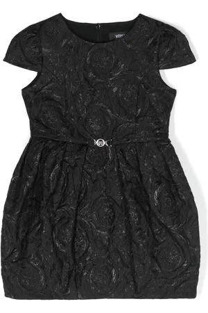 VERSACE Textured short-sleeve dress