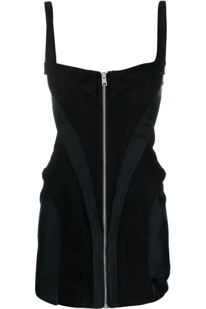 MUGLER Panelled zip-front minidress