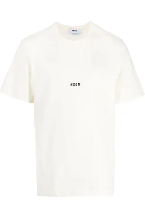 Msgm Logo-print cotton T-shirt