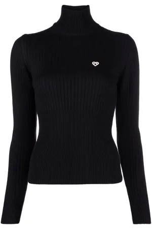 Casablanca Logo-plaque ribbed jumper