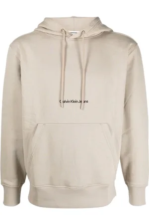 Calvin Klein Logo-embroidered long-sleeve hoodie