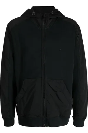 Dondup Logo-plaque panelled hooded jacket