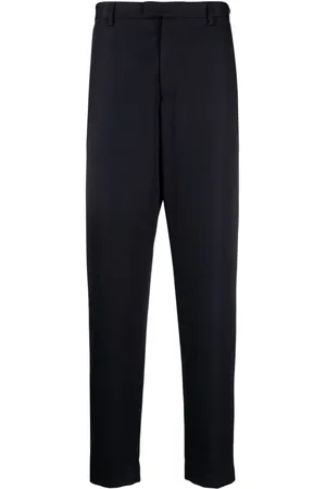 Trousers with pleats Black Emporio Armani Men-demhanvico.com.vn
