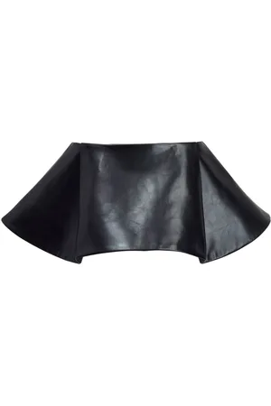 Khaite The Ralfa leather miniskirt