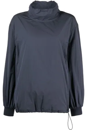 AMOMENTO Drawstring-neck lightweight jacket