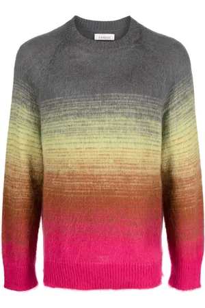 LANEUS Gradient-effect textured jumper