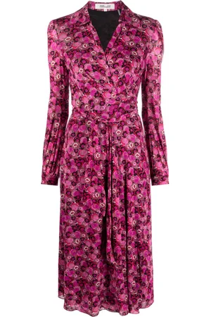 Diane von Furstenberg Phoenix mesh wrap dress