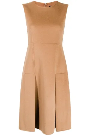 Paule Ka Sleeveless pleated-skirt dress