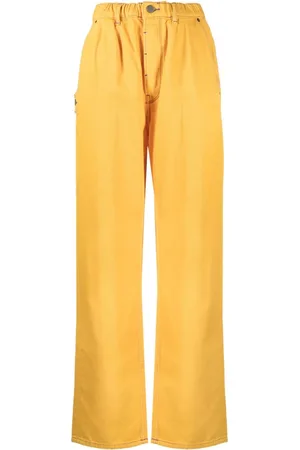 MIRA MIKATI Contrast-stitching straight-leg jeans
