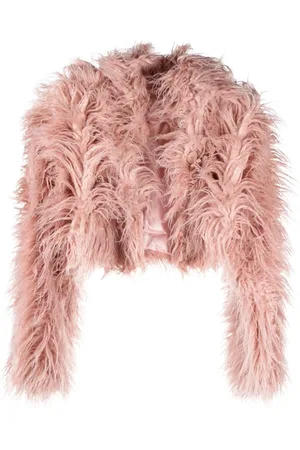 Cult Gaia Adda cropped faux-fur jacket