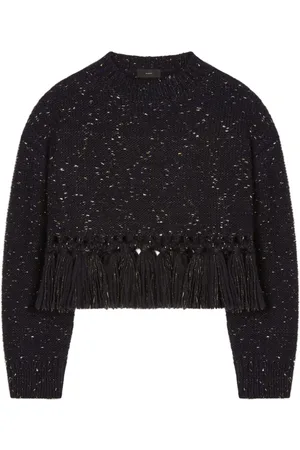 Alanui The Astral tasselled speckle-knit jumper