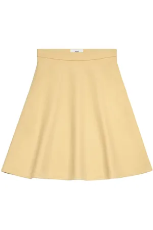 Ami Viring-wool blend A-line skirt