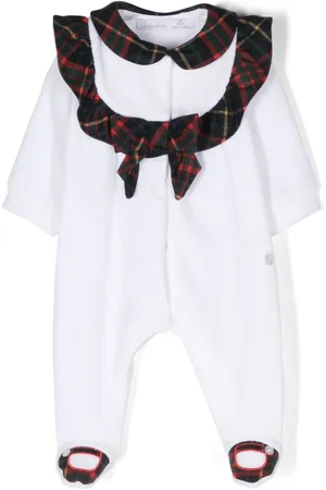PATACHOU Contrasting-trim tartan-pattern pajamas