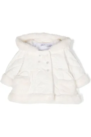 PATACHOU Faux-fur detail quilted raincoat