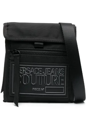 VERSACE Logo-patch messenger bag