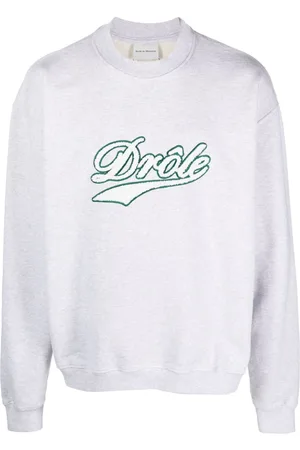 Drôle de Monsieur Logo-embroidered cotton sweatshirt