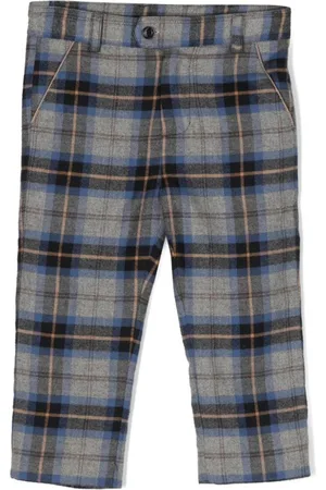 PATACHOU Check-pattern cotton trousers