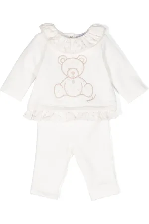 PATACHOU Teddy bear-motif cotton trousers set
