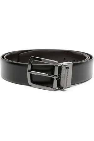 Emporio Armani Smooth-grain leather belt