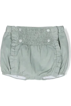 PATACHOU Smocked cotton shorts
