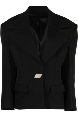 The Attico Single-breasted fitted blazer