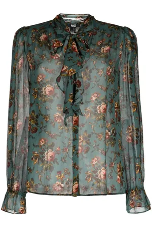 Paige Clemency floral-print blouse