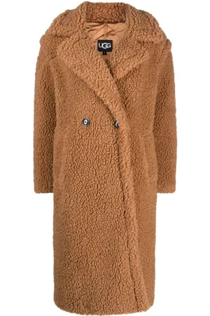 UGG Gertrude double-breasted teddy coat