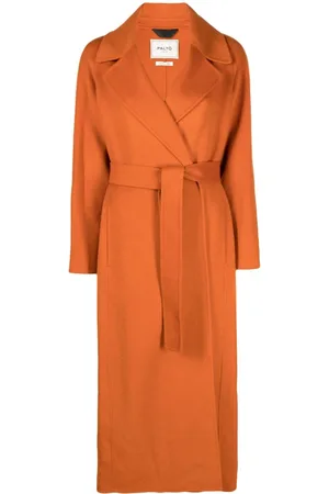 PALTÒ Belted felted maxi coat