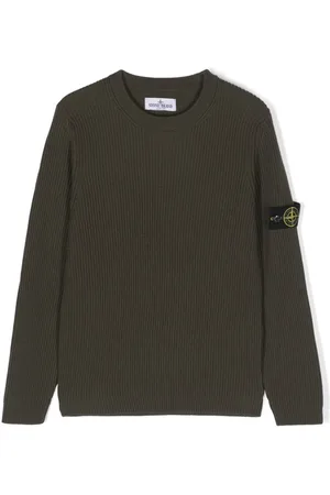 Stone Island Compass-badge virgin-wool jumper