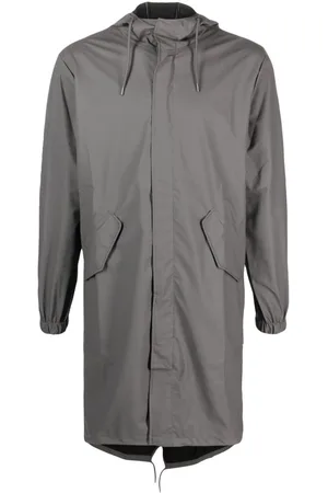 Rains Fishtail drawstring-hood coated parka