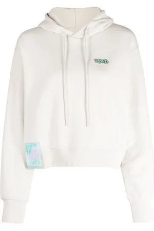 Izzue Logo-patch long-sleeve hoodie