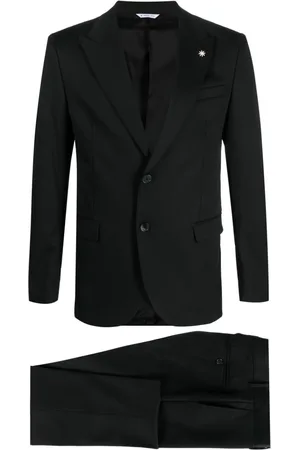 Manuel Ritz Peak-lapels single-breasted suit