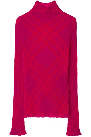 Burberry Plaid-check rib-knit jumper