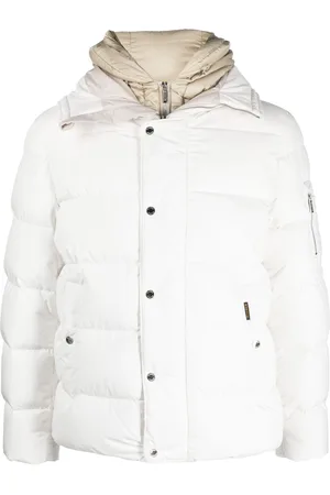 MOORER Layered padded jacket