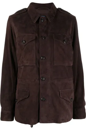 Ralph Lauren Button-up leather jacket