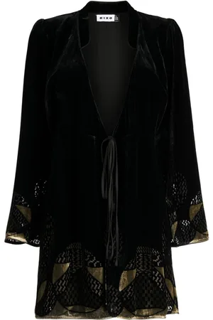RIXO London Iris velvet short dress