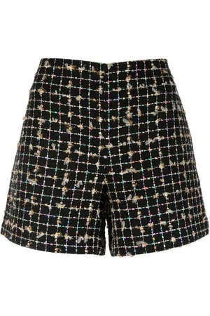 Twin-Set Bouclé textured short shorts