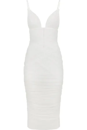 Dolce & Gabbana Draped tulle midi dress