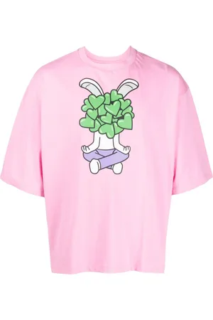 Natasha Zinko Illustration-print drop-shoulder T-shirt