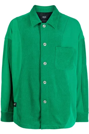 FIVE CM Corduroy-detail long-sleeve shirt
