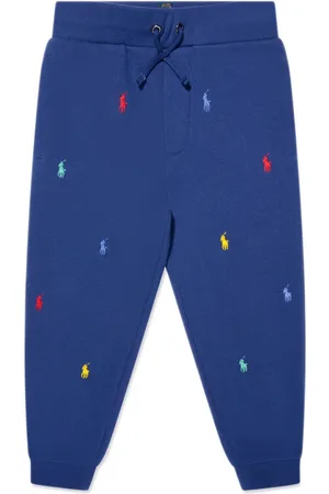 Ralph Lauren Polo Pony-embroidered cotton track pants